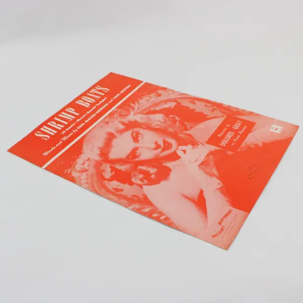 Vintage 1951 Shrimp Boats (A Comin'-There's Dancin' Tonight) Sheet Music 