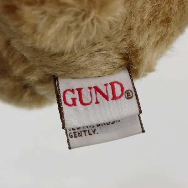 1999 GUND Teddy Bear 8in Model 9603 Tartan Bow Polyester Plush