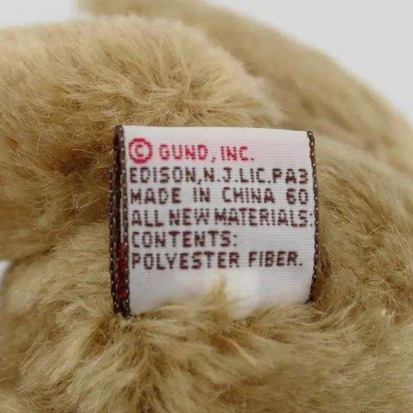 1999 GUND Teddy Bear 8in Model 9603 Tartan Bow Polyester Plush