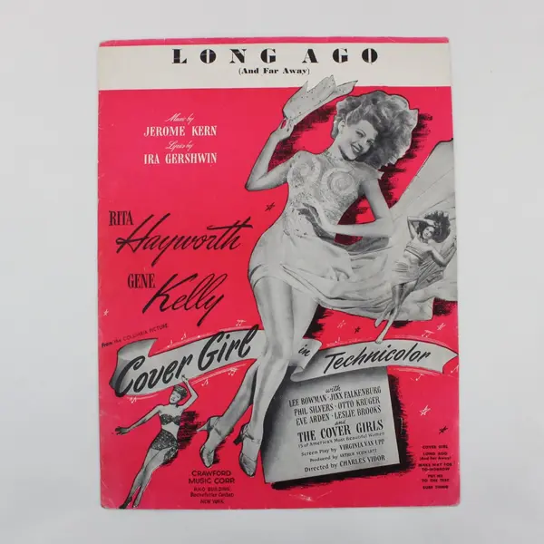 VTG 1944 Long Ago (And Far Away) Sheet Music From Jerome Kern Ira Gershwin Good