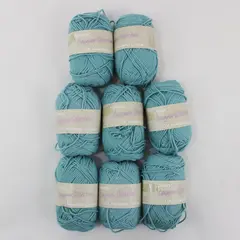 Lot of 8 Rowan Designer Collection DK Cotton Yarn, Peacock Shade New 50 grams 