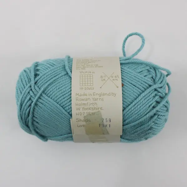 Lot of 8 Rowan Designer Collection DK Cotton Yarn, Peacock Shade New 50 grams 
