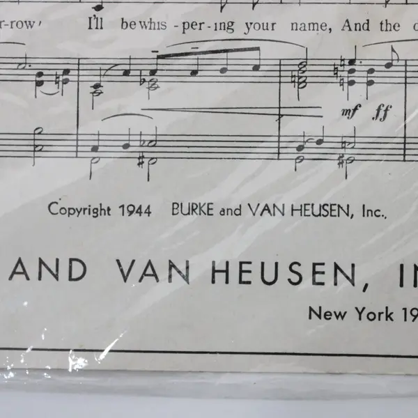 1944 Vintage Sheet Music Swinging On A Star Johnny Burke Jimmy Van Heusen Sealed