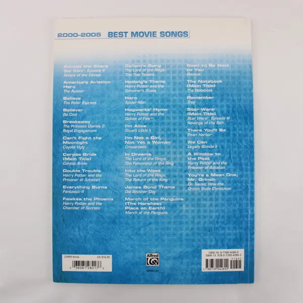 Vintage 2000-2005 Best Movie Songs Arranged by Dan Coates Easy Piano Pub 2006 PB