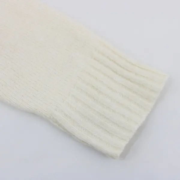 Maurices Women's XL Cream Collared V-Neck Knit Sweater