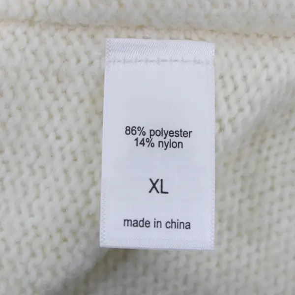 Maurices Women's XL Cream Collared V-Neck Knit Sweater