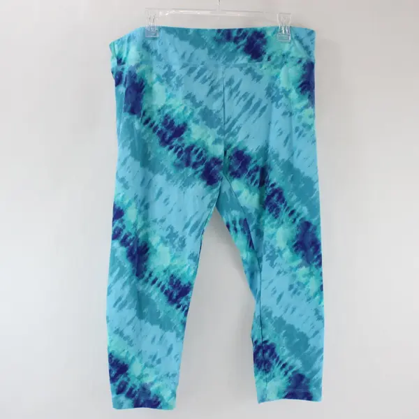 Time and Tru Women's Blue Green Capri Leggings XXL 20