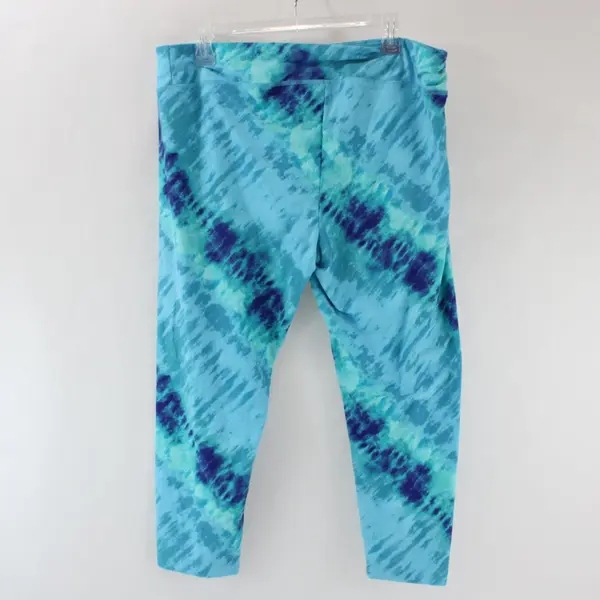 Time and Tru Women's Blue Green Capri Leggings XXL 20