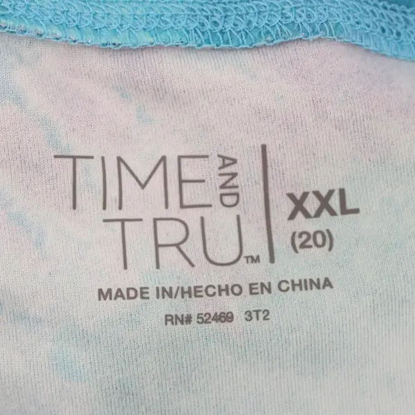 Time and Tru Women's Blue Green Capri Leggings XXL 20
