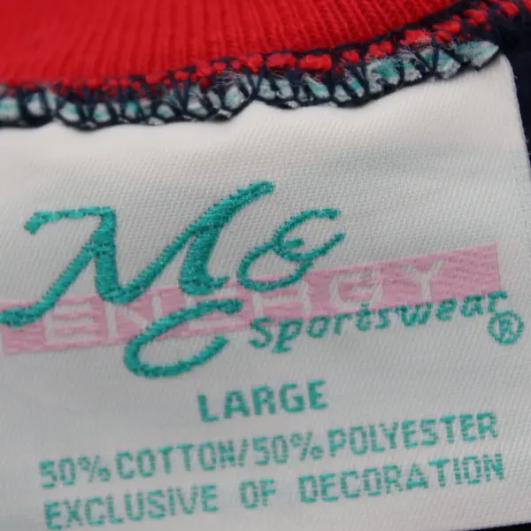 M&C Energy Sportswear Grandma Sweatshirt Women's Large Navy Red