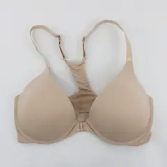 Rene Rofe Essentials Women's Beige Front Closure T-Shirt Bra 36D