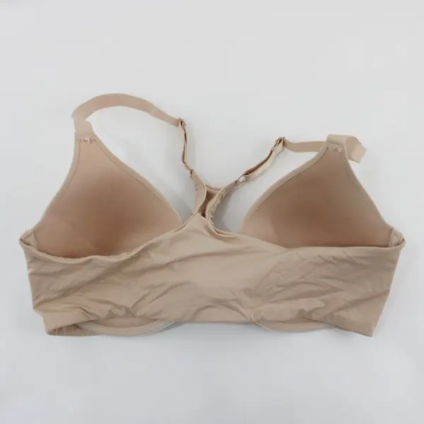 Rene Rofe Essentials Women's Beige Front Closure T-Shirt Bra 36D