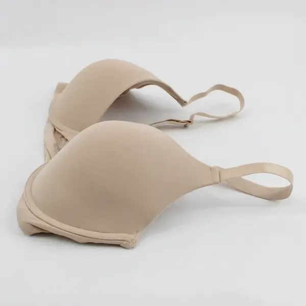 Rene Rofe Essentials Women's Beige Front Closure T-Shirt Bra 36D