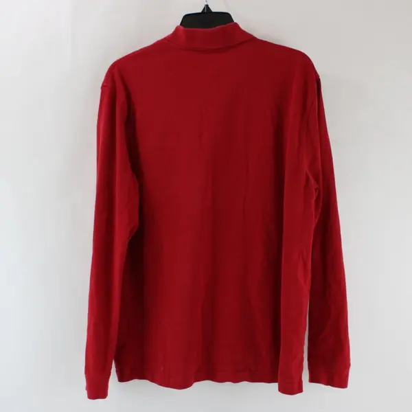 St. John's Bay Legacy Polo Men's Large Red Long Sleeve Shirt