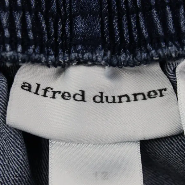 Alfred Dunner Women's Size 12 Straight-Leg Pull-On Denim Pants