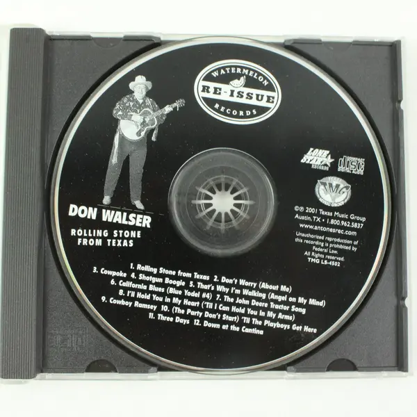 Don Walser Rolling Stone From Texas CD Country Music