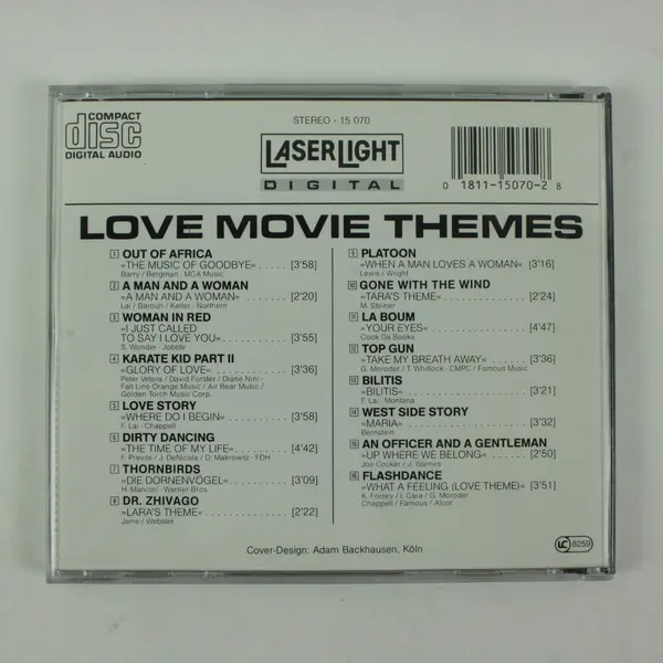 Love Movie Themes CD Soundtrack Romantic Film Music Pre-Owned