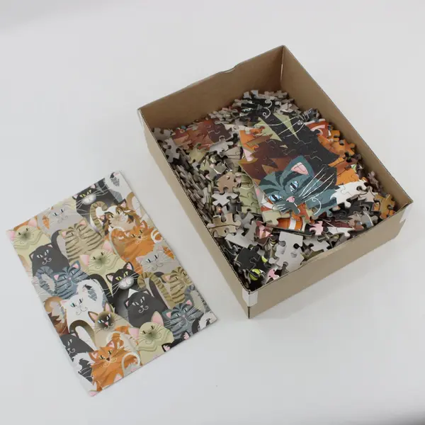 Emma Schonenberg Cat Collage 1000-Piece Jigsaw Puzzle 2012 Complete