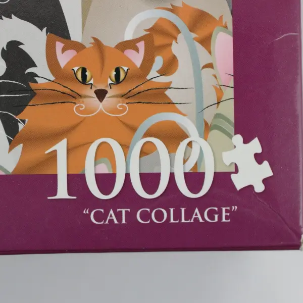 Emma Schonenberg Cat Collage 1000-Piece Jigsaw Puzzle 2012 Complete