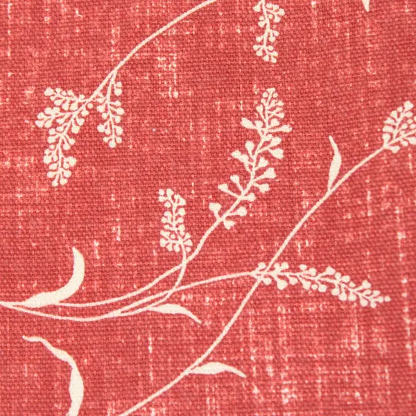 Set of 4 Floral Rusty Orange Rectangular Placemats 18x13 in