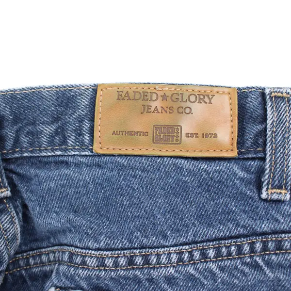 Faded Glory Women's Jeans Style 45013 Size 14 Average Medium Wash Tapered Leg