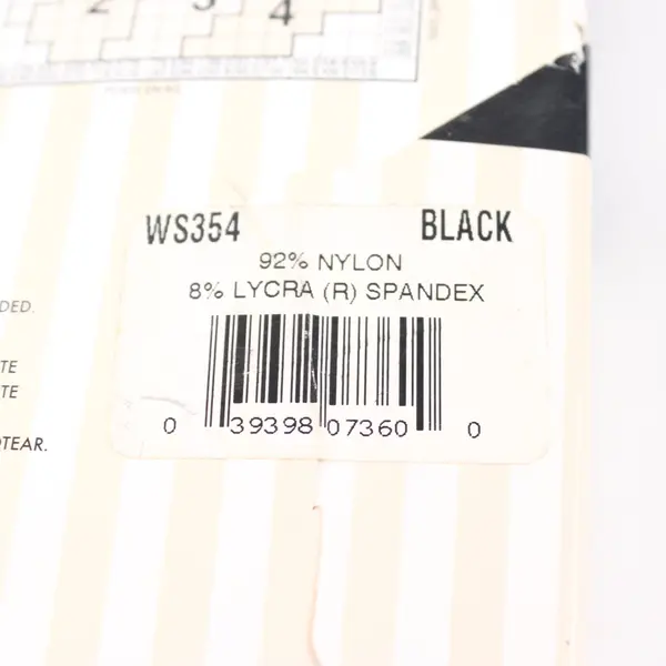 White Stag Matte Opaque Microfiber Tights Black Size 4 5'5"-6'1" 185-250 lbs