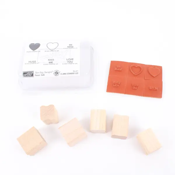 Stampin' Up! Sweet Talk Two-Step Stampin' Heart Stamp Set 2004