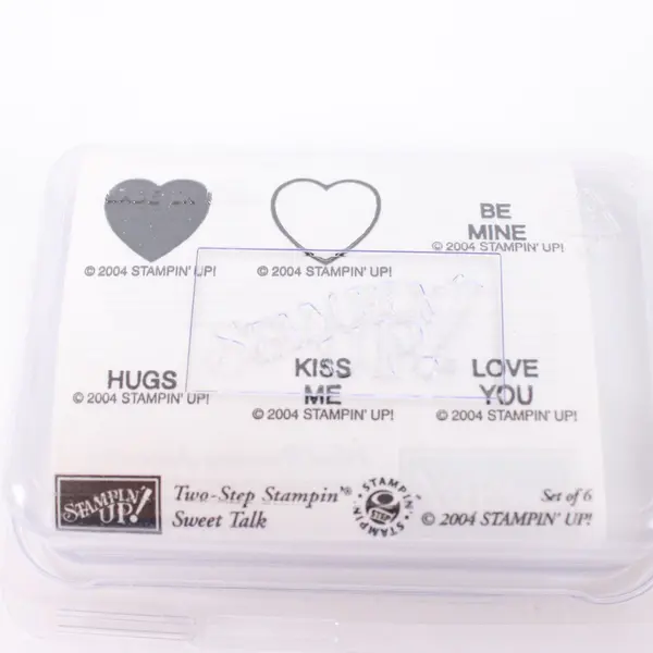 Stampin' Up! Sweet Talk Two-Step Stampin' Heart Stamp Set 2004