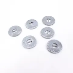 Lot of 6 Kadee 209 Gray Insulating Fiber Washers 1/4 Inch