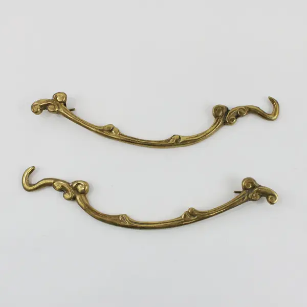 Vintage Solid 5 Piece Brass Christmas Sleigh And Reindeer Figurine 