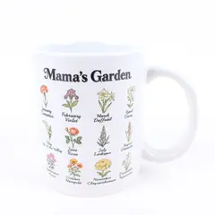 MAVIT Mama's Garden Ceramic Coffee Mug Birth Month Flowers Mom Gift