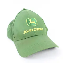 John Deere Green Embroidered Logo Baseball Cap Hat Flawed