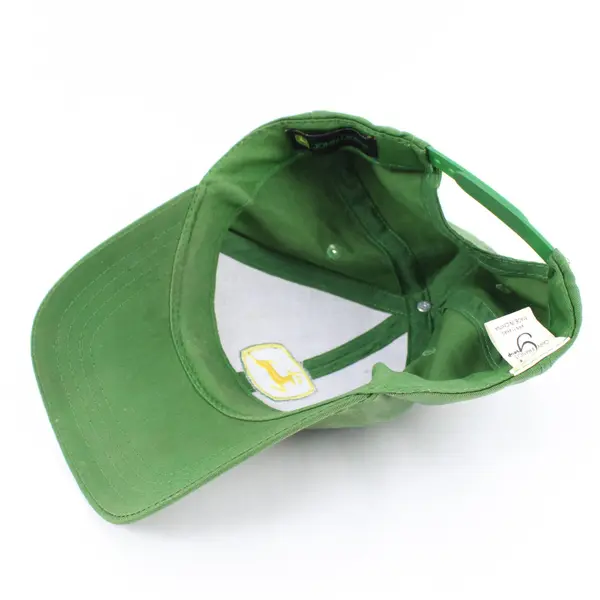 John Deere Green Embroidered Logo Baseball Cap Hat Flawed