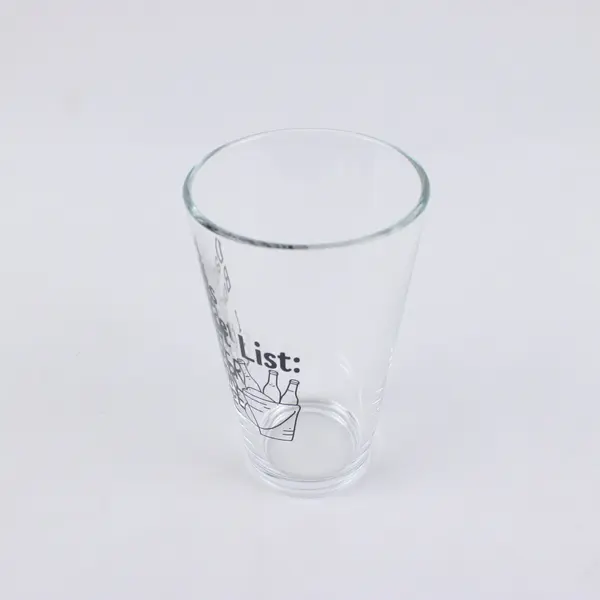Dad's Bucket List 16 oz Pint Glass Father's Day Beer Ice Gift