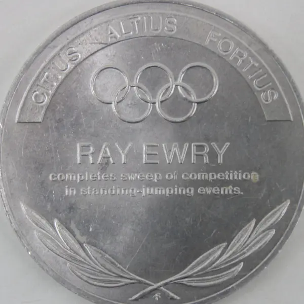 Ray Ewry Olympic Commemorative Medal Great Olympic Moments 1.75 Inch