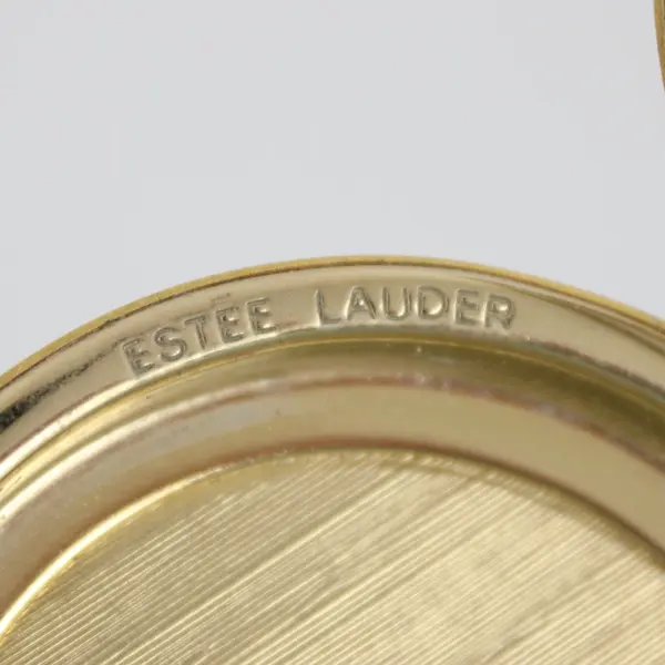Estée Lauder February Angel Gold Tone Powder Compact Empty