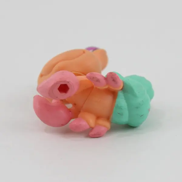 Hasbro Littlest Pet Shop Hermit Crab Figure Orange Pink Turquoise