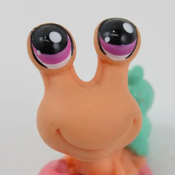 Hasbro Littlest Pet Shop Hermit Crab Figure Orange Pink Turquoise