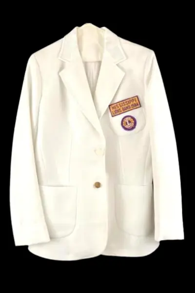 Vintage 1984 Mississippi Lions Int Band Blazer Women's Large White 