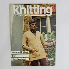 Vintage Modern Knitting Magazine Machine Knitting September 1970 Autumn Knitting