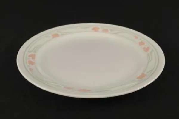 Corelle Peach Garland Bread Dessert Plates Set of 4 Discontinued Chip