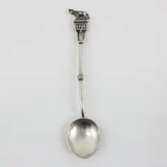Vintage Rome Italy Souvenir Spoon 800 Silver She-Wolf Romulus Remus