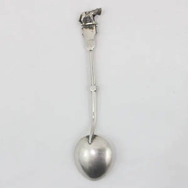 Vintage Rome Italy Souvenir Spoon 800 Silver She-Wolf Romulus Remus