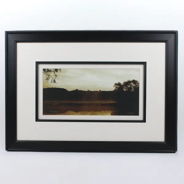 Alicia Soave Signed Early Morning Sunrise Framed Art Print 374/950 27x19
