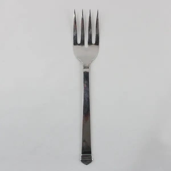Towle Silver Colonnade Pattern 18/8 SS Large Cold Meat Serving Fork 9.5" Long