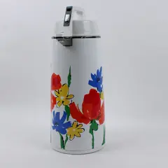 Vintage Everest APN-1900 Vacuum Air Pot Thermos 1.9L Floral 1970s