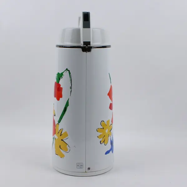 Vintage Everest APN-1900 Vacuum Air Pot Thermos 1.9L Floral 1970s