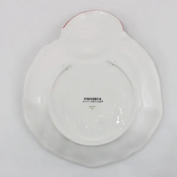 Fitz and Floyd Holiday Mr. Claus Santa Canape Plate Christmas Serving Dish