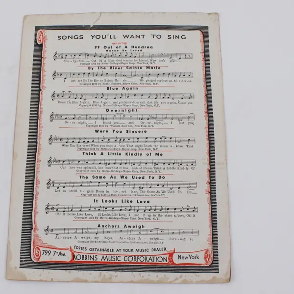 I'm Thru With Love Sheet Music Gus Kahn Matt Malneck Fud Livingston