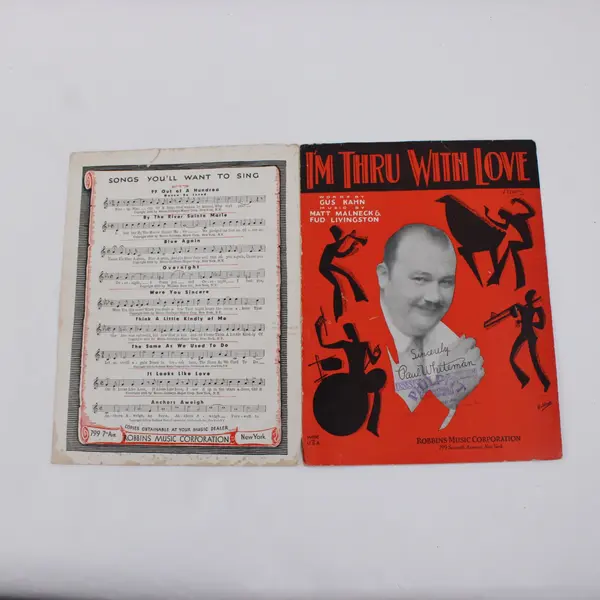 I'm Thru With Love Sheet Music Gus Kahn Matt Malneck Fud Livingston